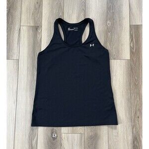 Under Armour HeatGear Black Athletic Racerback Tank Women’s Sz Small